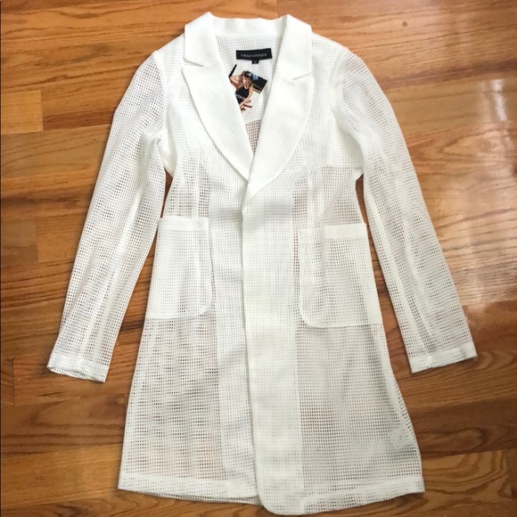 naked wardrobe Jackets & Blazers - Mesh perforated blazer